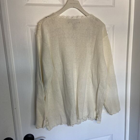 Celina Yang Designs VTG XL Embroidered Knit Long Sleeves SWEATER - Picture 4 of 7